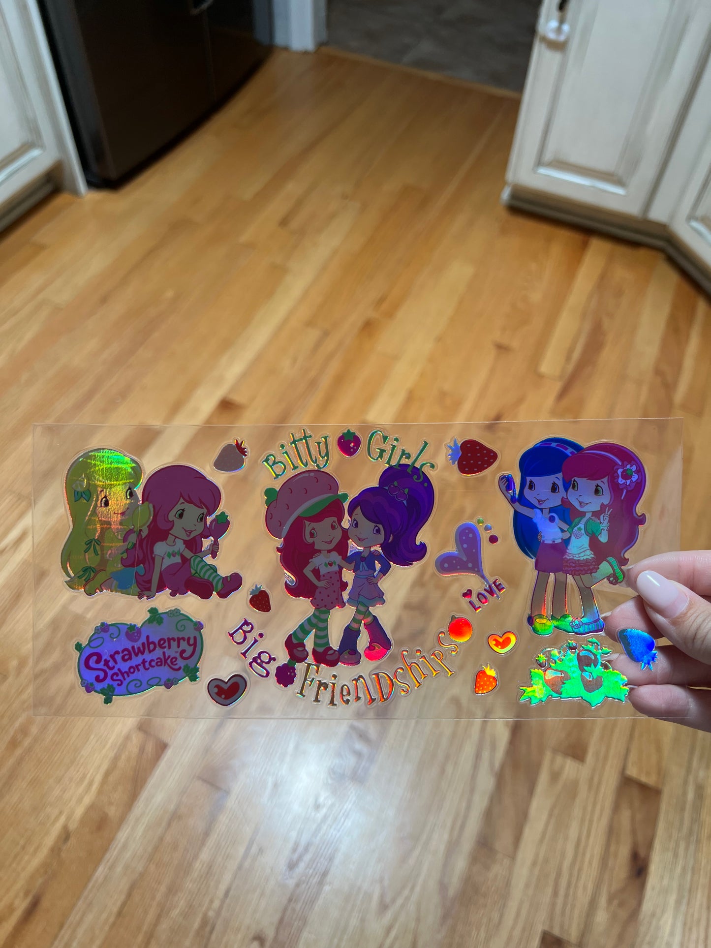 Holographic strawberry girl