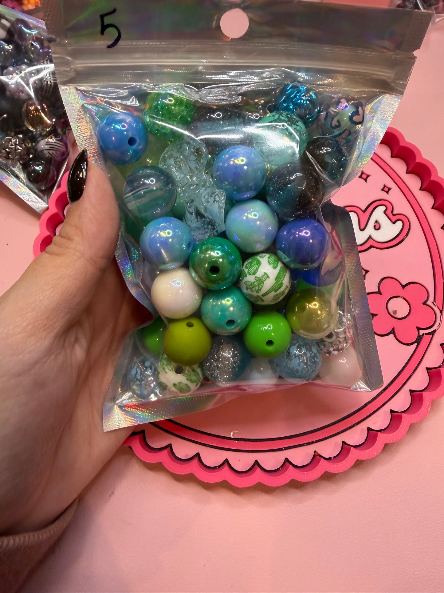 Green beads