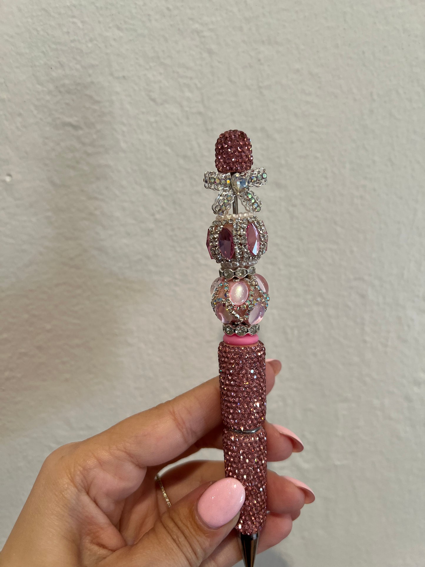 Pink bling bow
