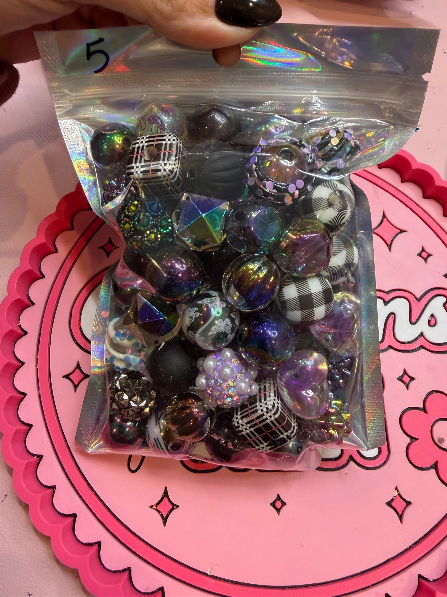 Black beads