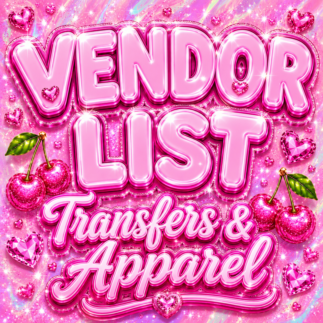 Vendor List- Transfers & Apparel