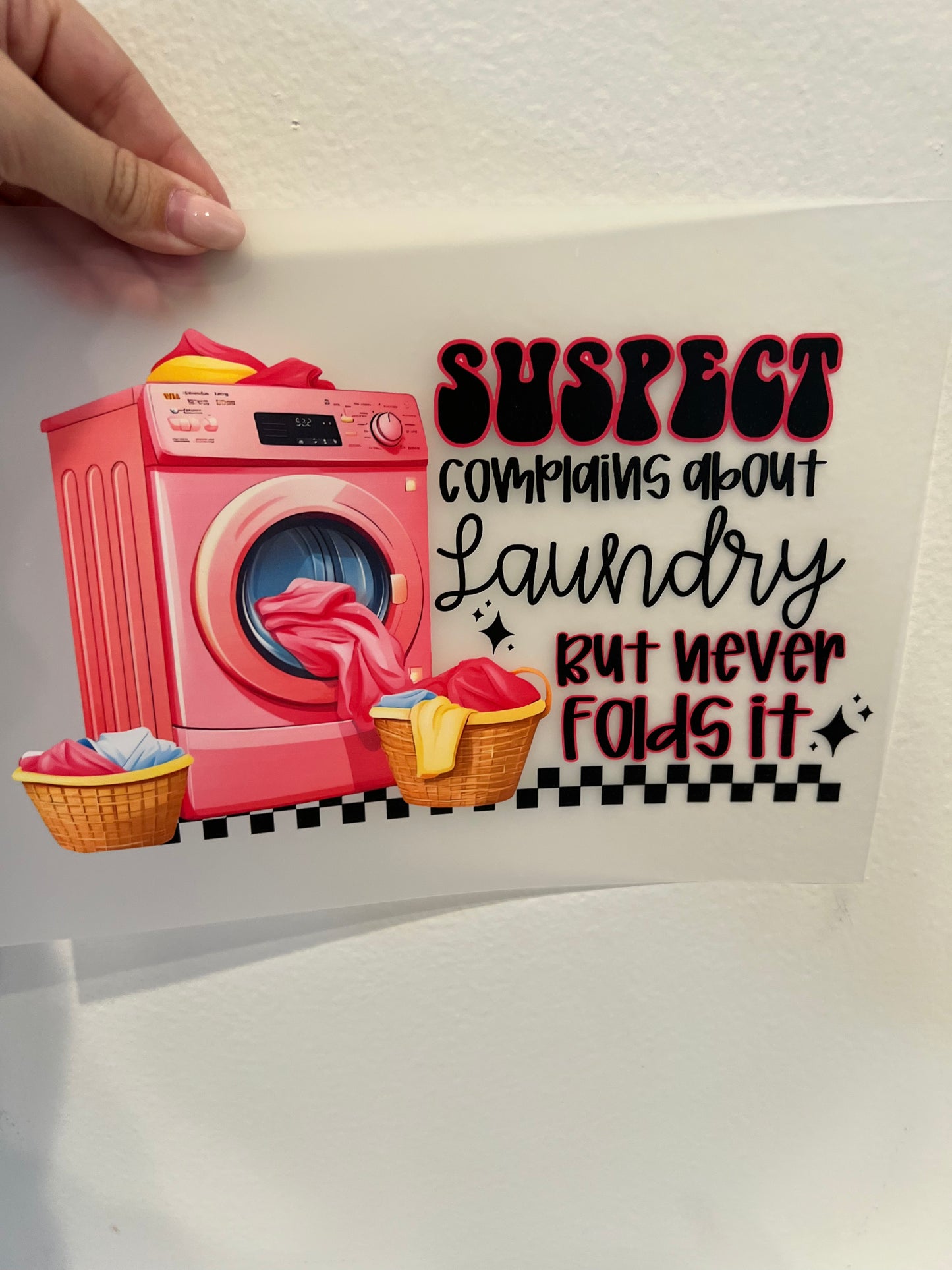 Suspect laundry print