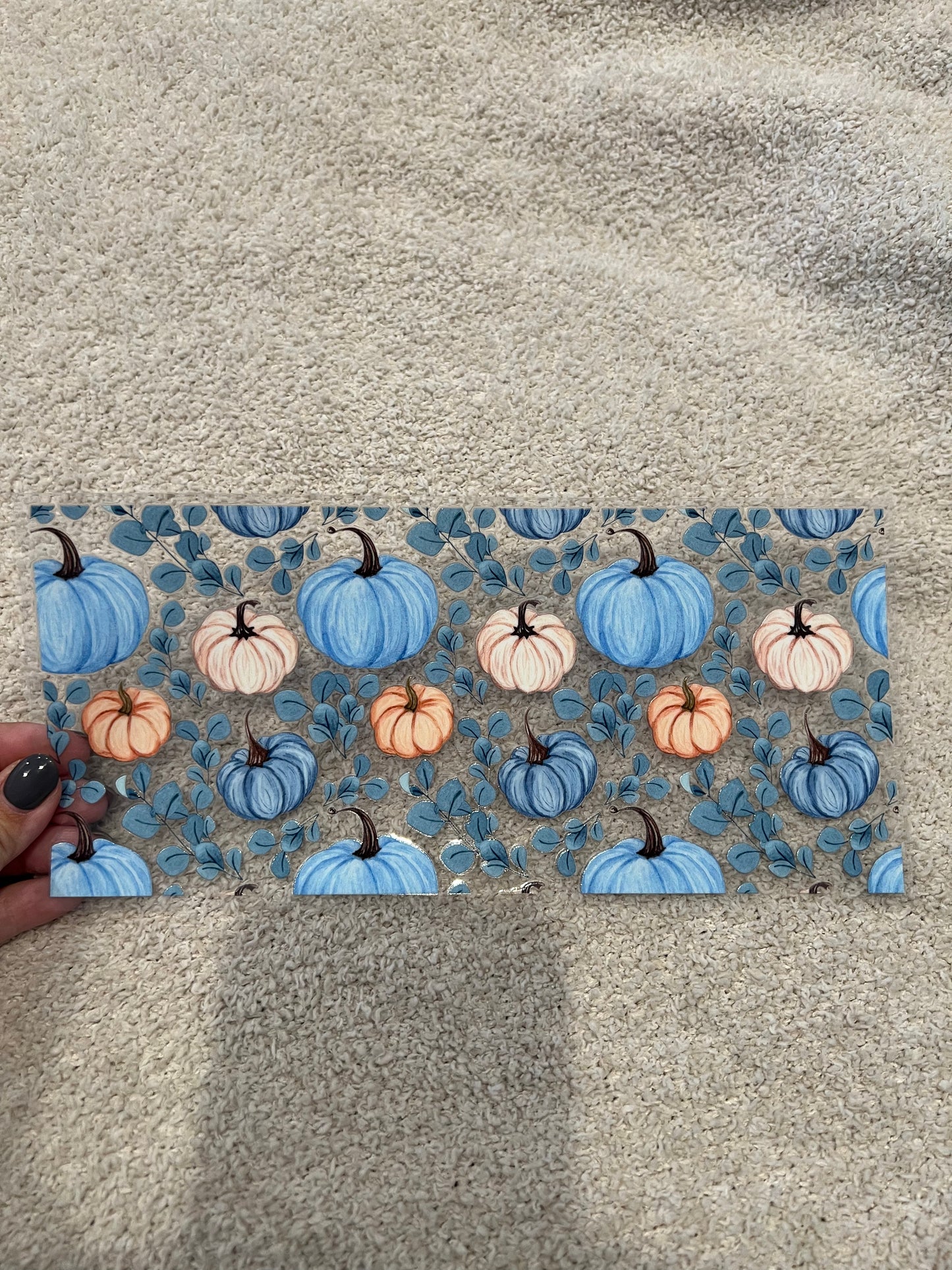 Blue fall pumpkin 232