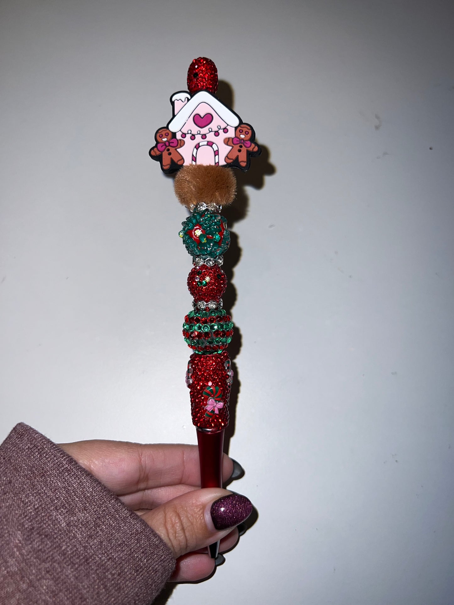 Pink gingerbread house