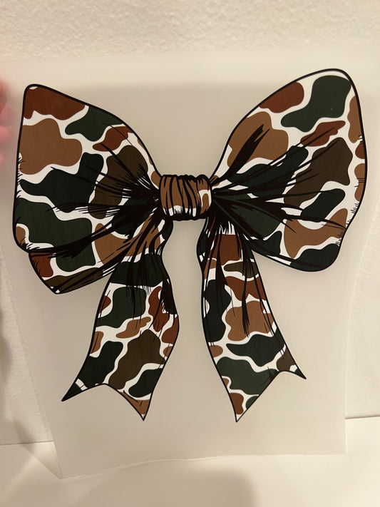 Army print bow