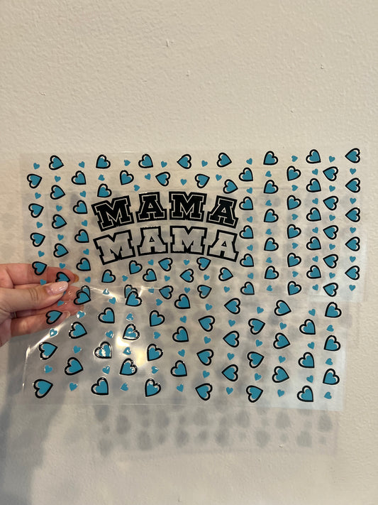 40oz mama blue heart