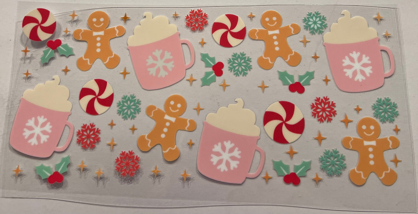 Pastel Christmas gingerbread