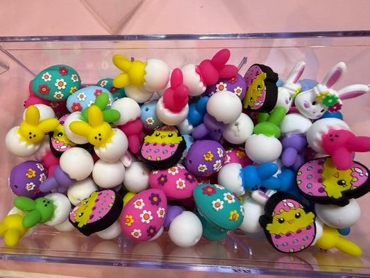 6 pc mixed Easter Focal