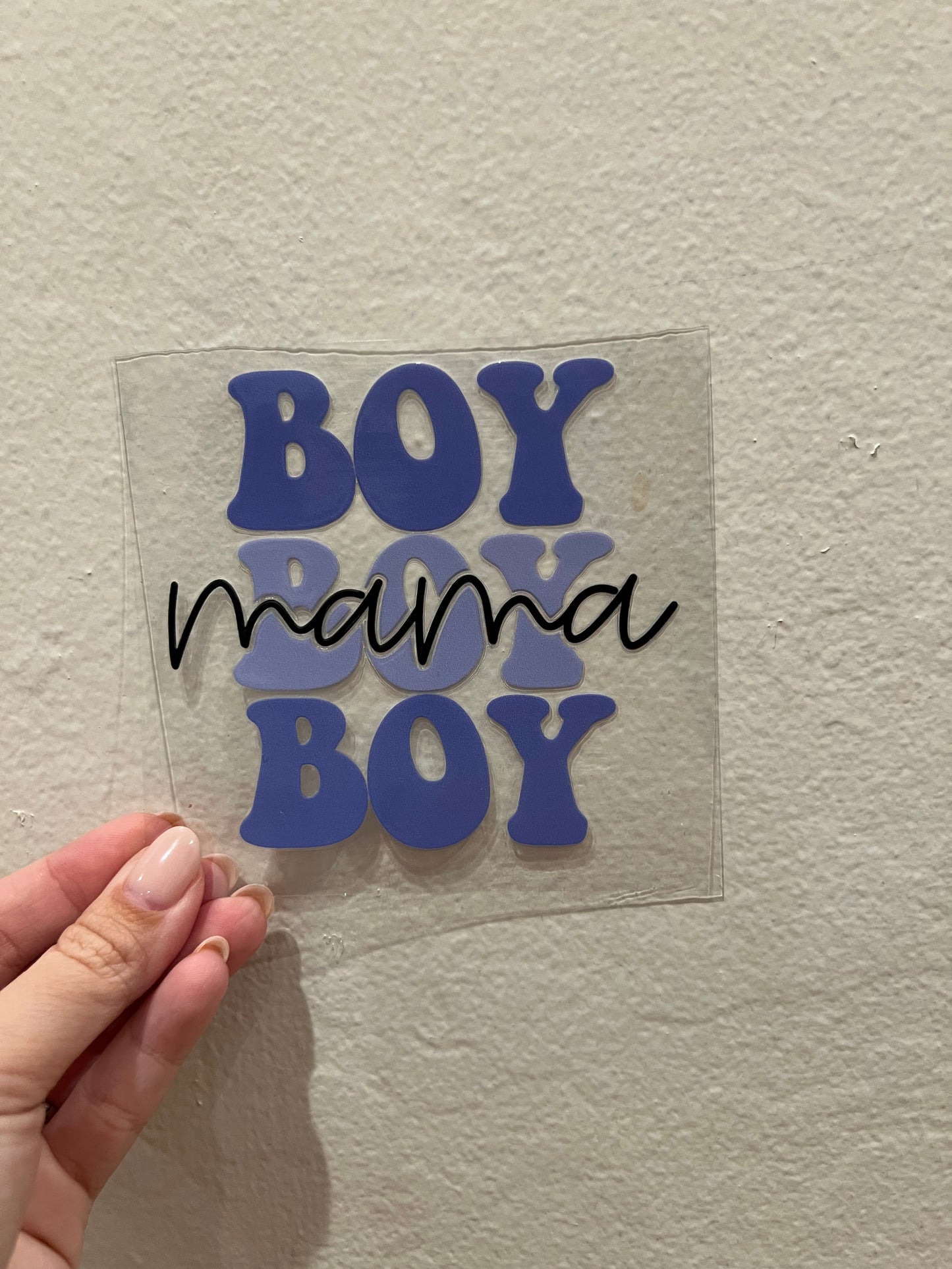 Boy mama decal