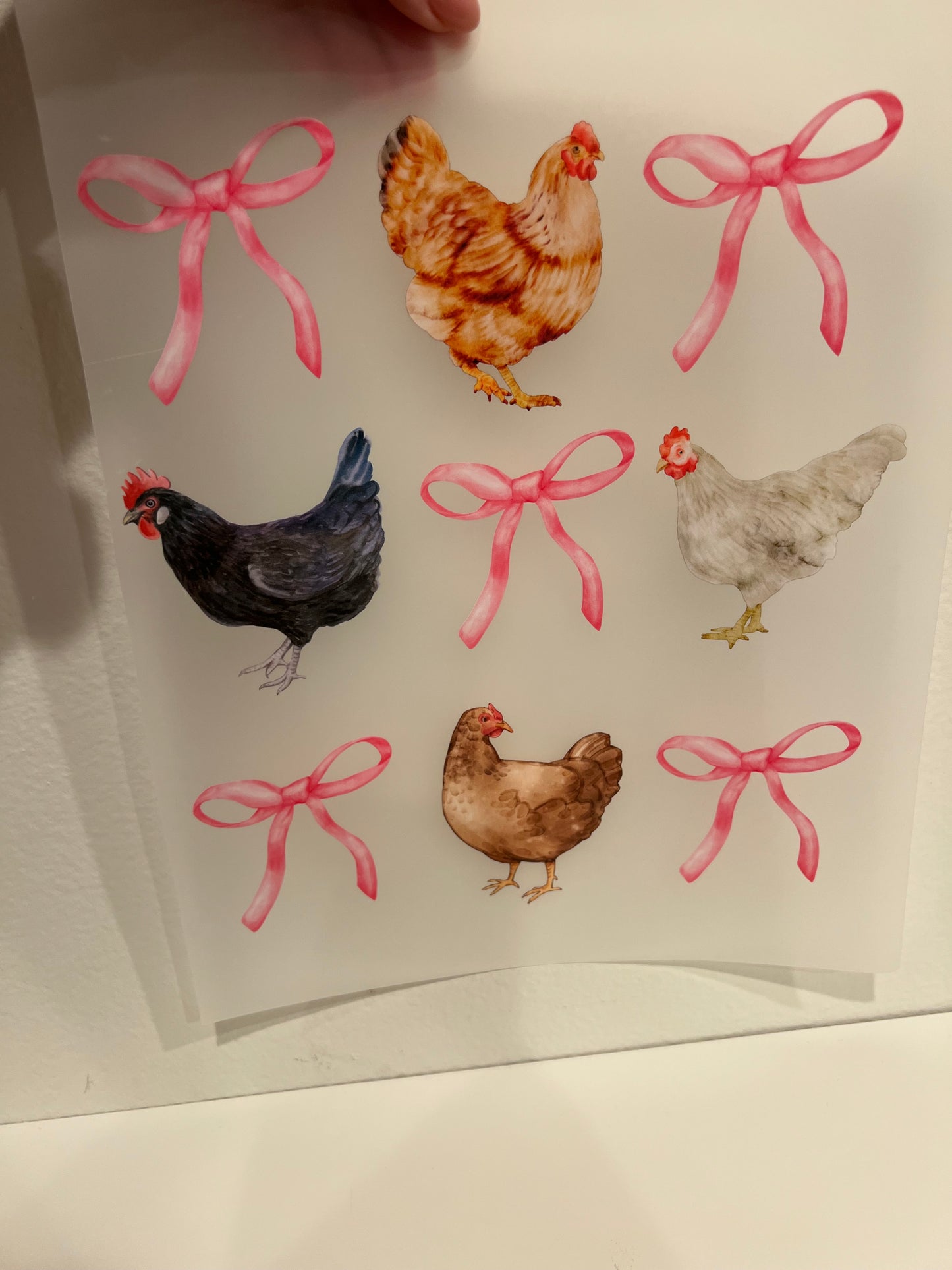 Chickens and bows