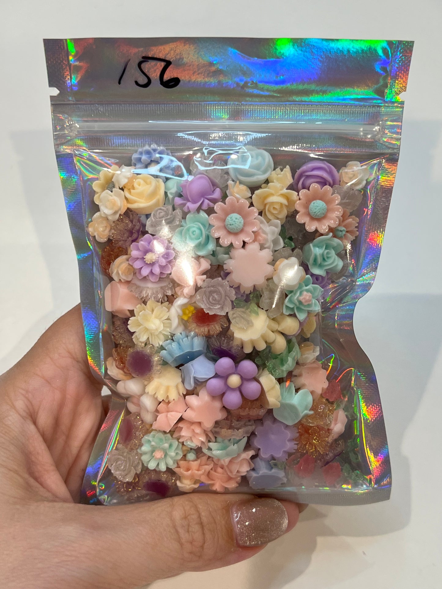 156 mini flat resin charms