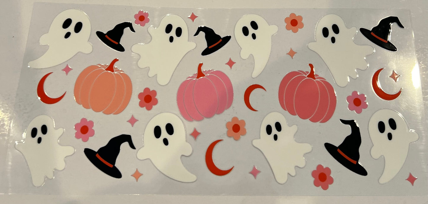Ghost with witch hat 084