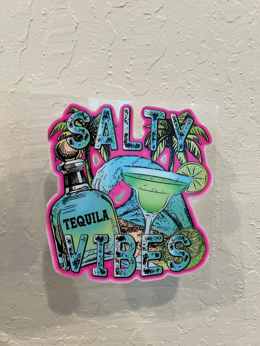 Salty vibes decal