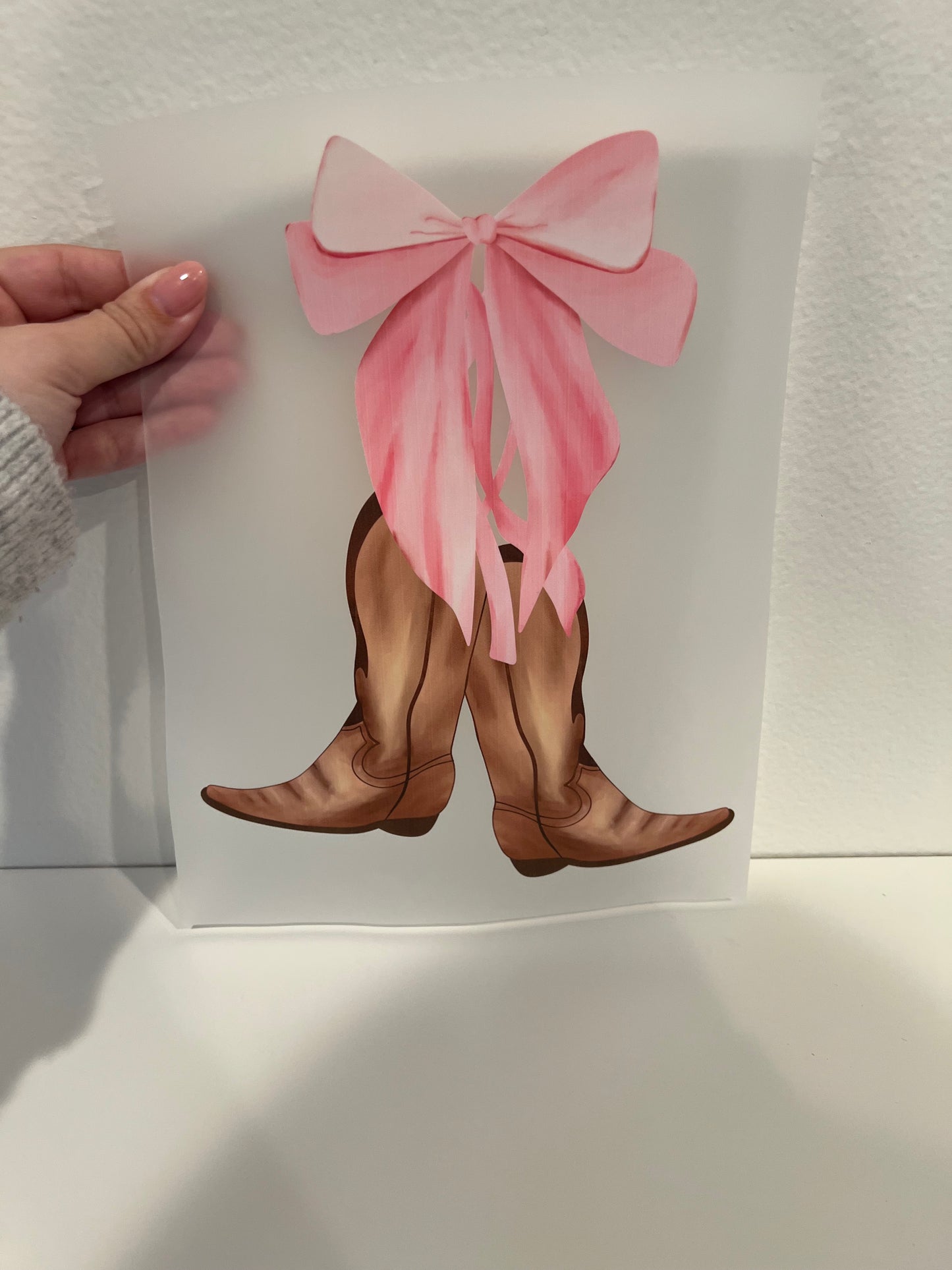 Bows and boots print