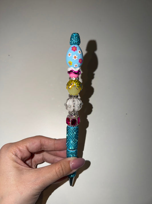 Blue egg floral