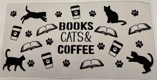 Cats and books wrap