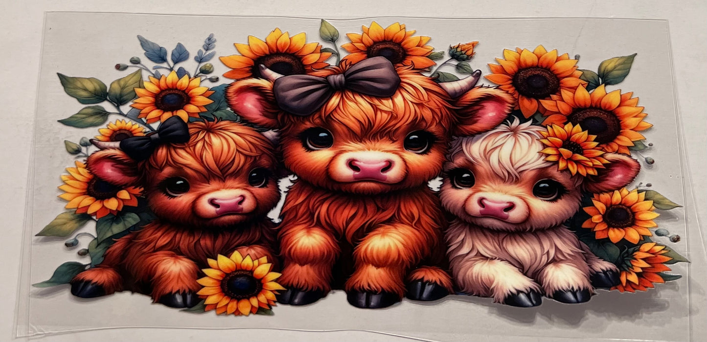 Sunflower cows