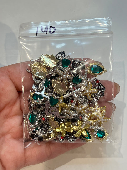 140 metal charms