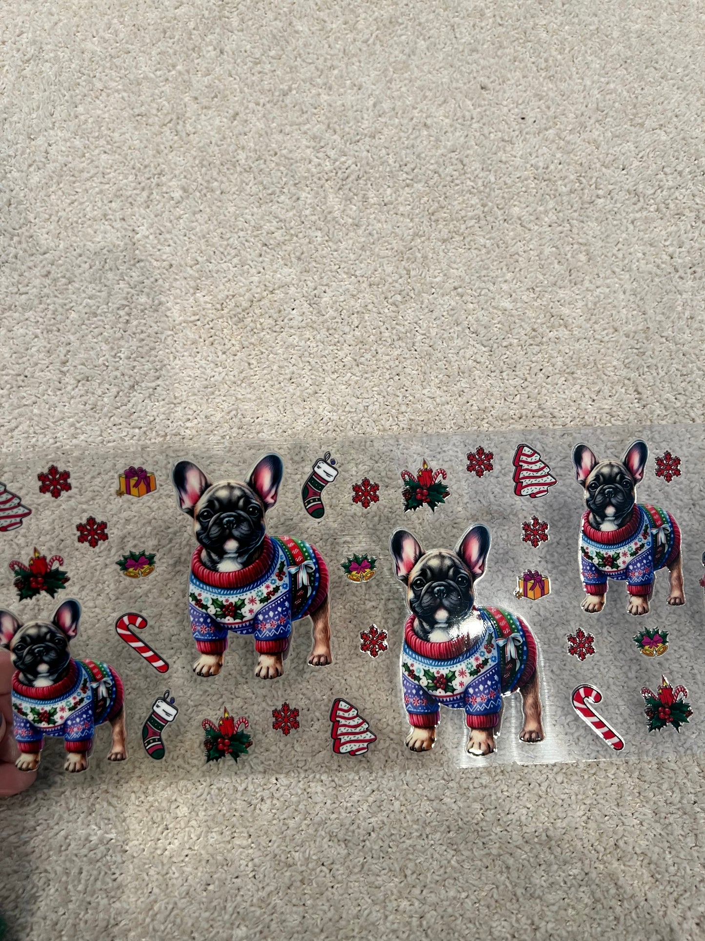 Frenchie Christmas sweater