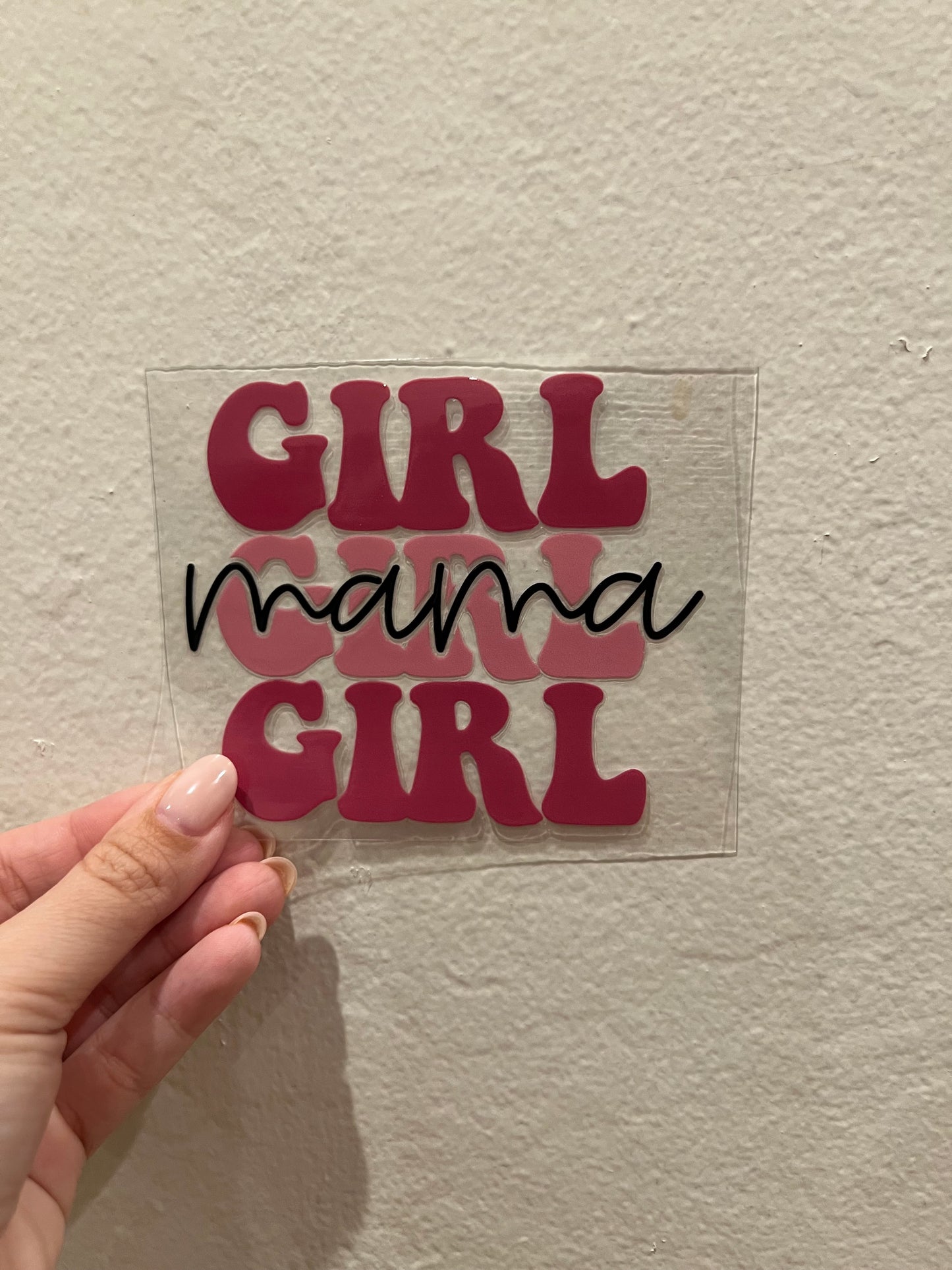 Girl mama decal