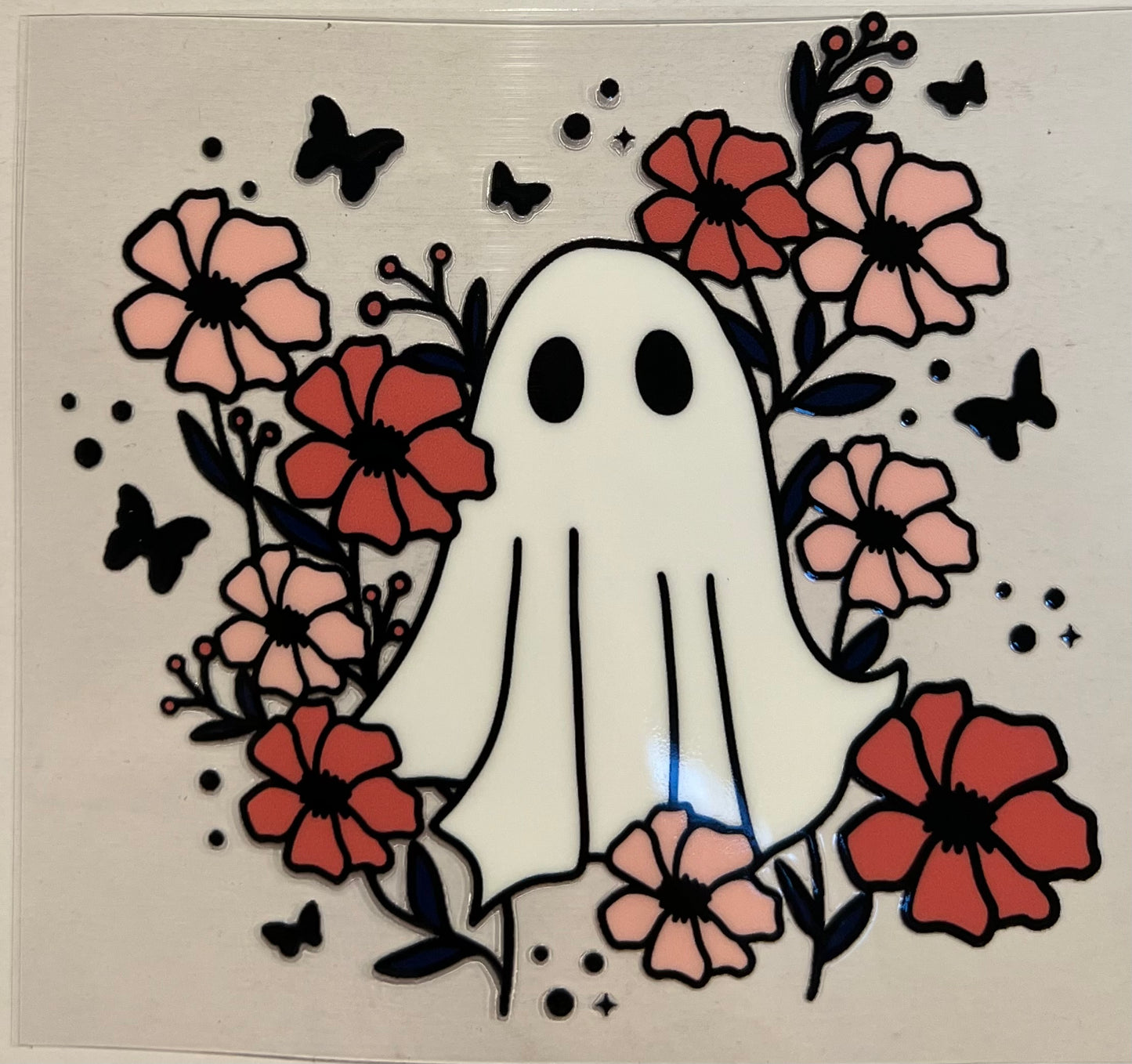 Floral ghost Decal