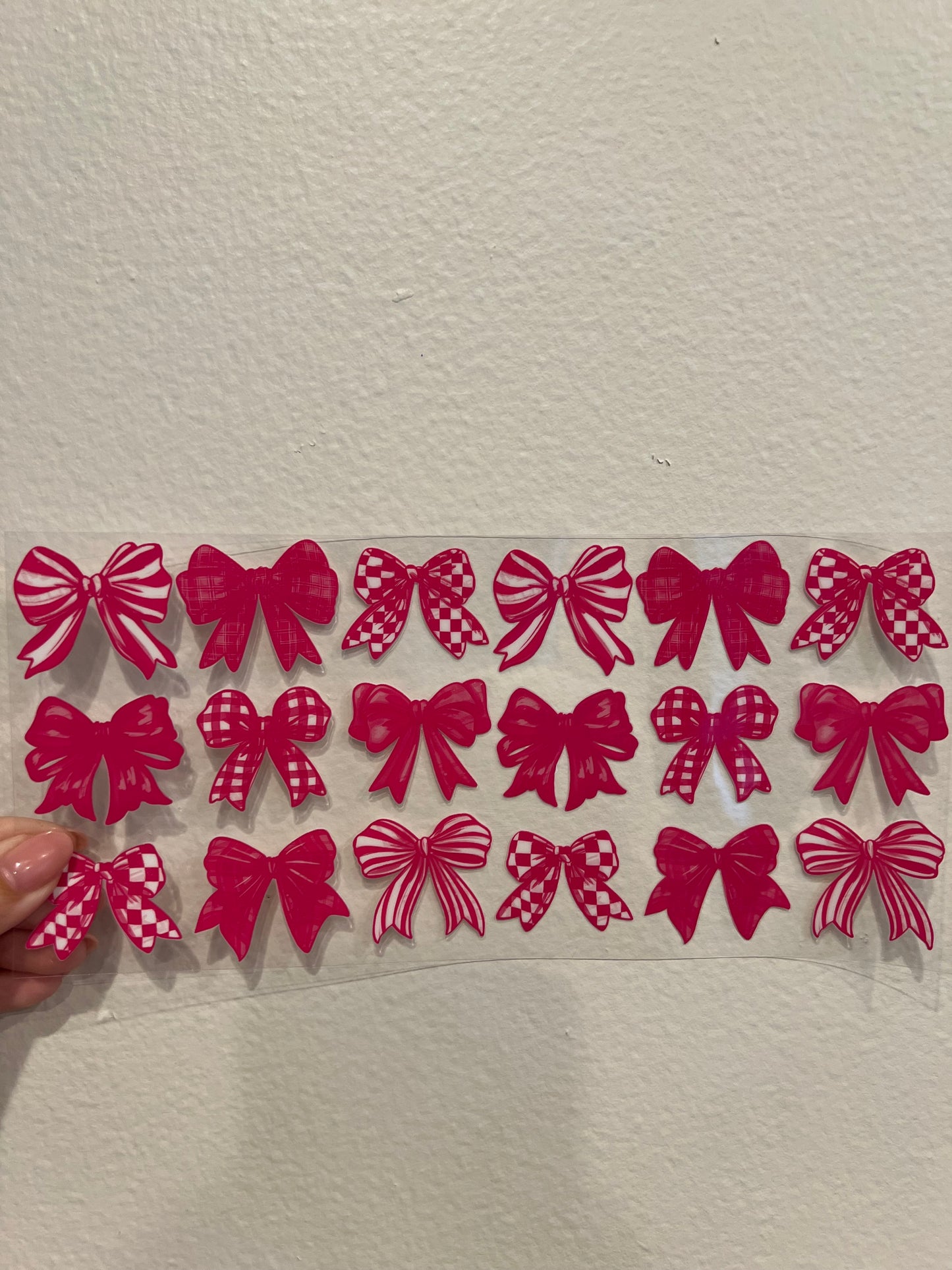 Hot pink bows