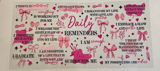 Daily reminders