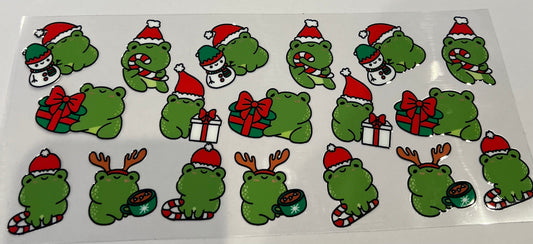 Christmas frogs