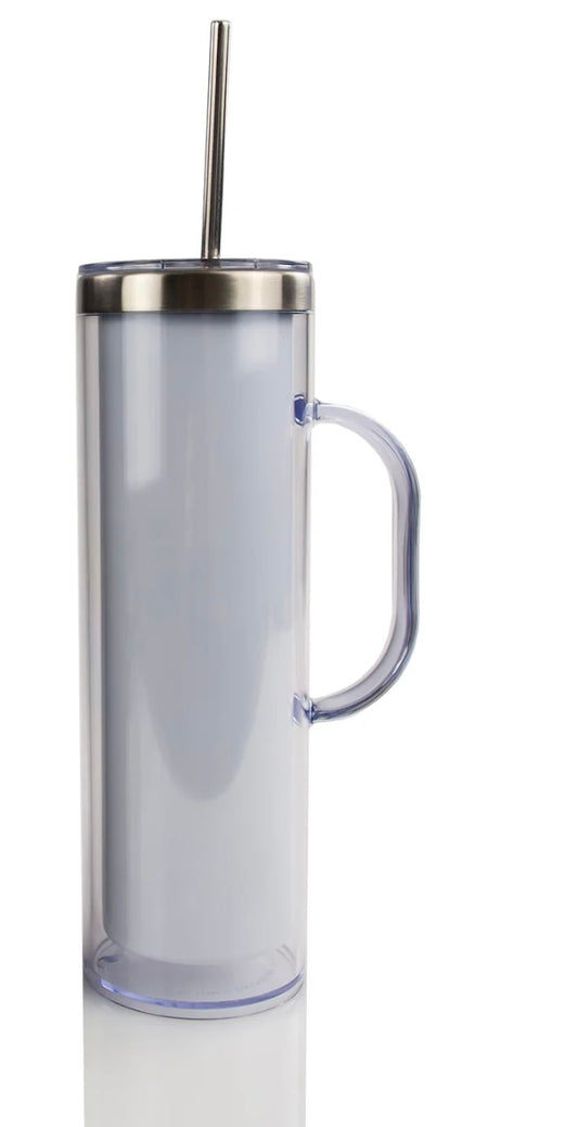 Blank wholesale 20oz skinny tumbler acrylic