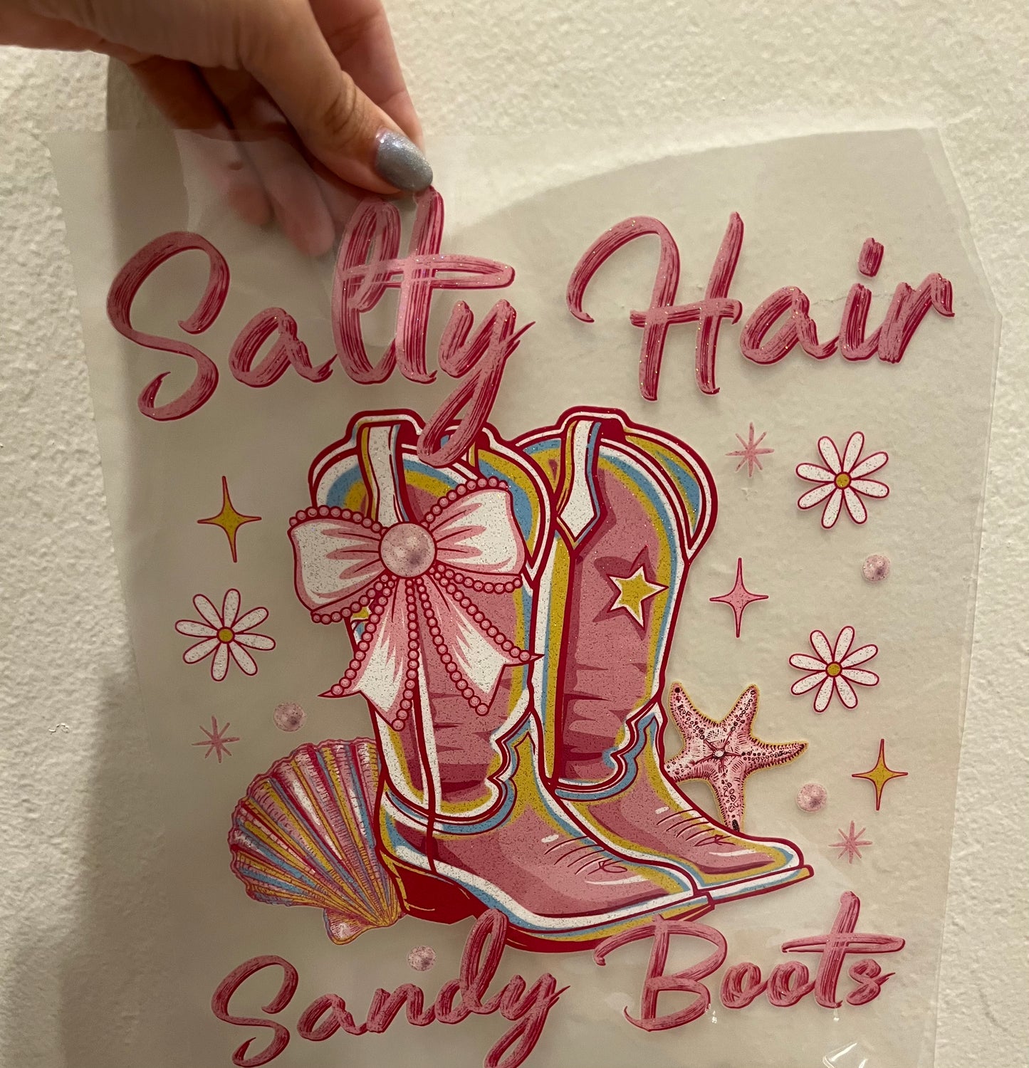 Salty hair sandy boots
