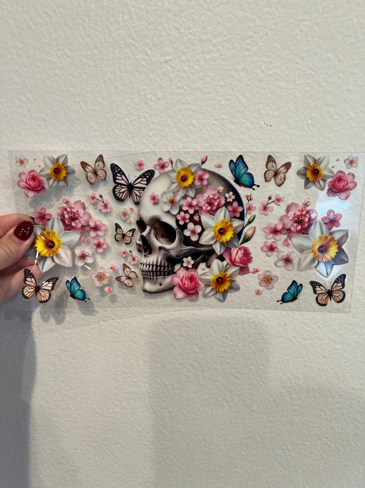 Floral skull