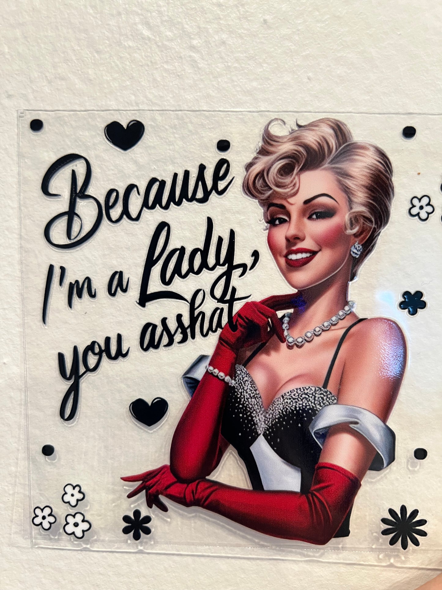 Lady decal 45