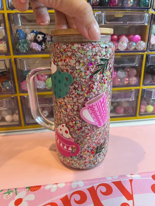 Premade glass snowglobe