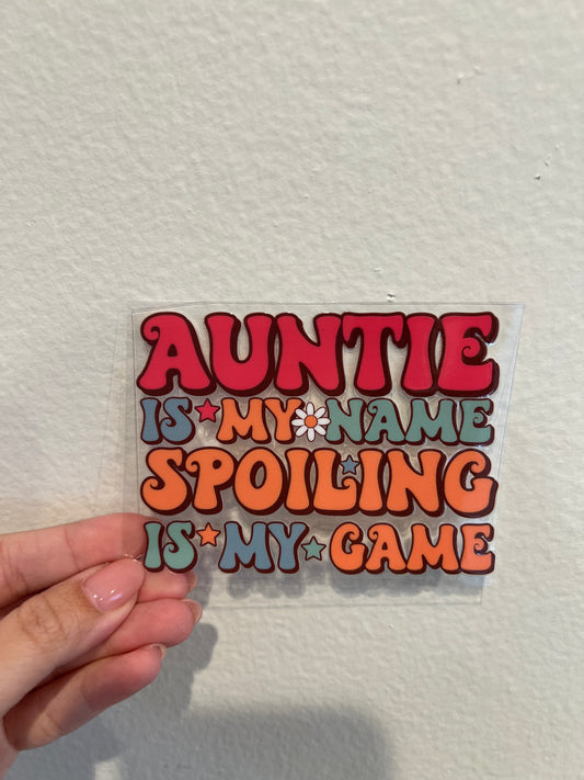 Auntie decal