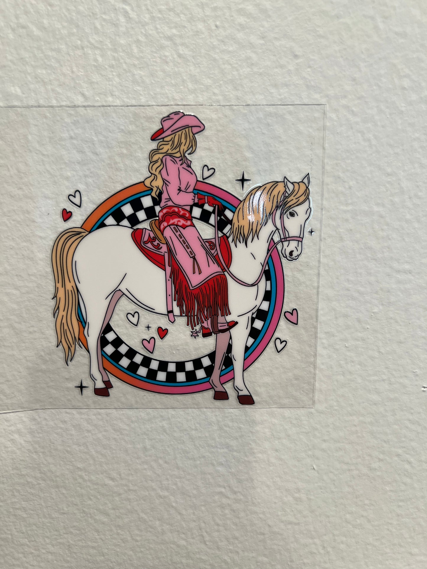 Cowgirl decal