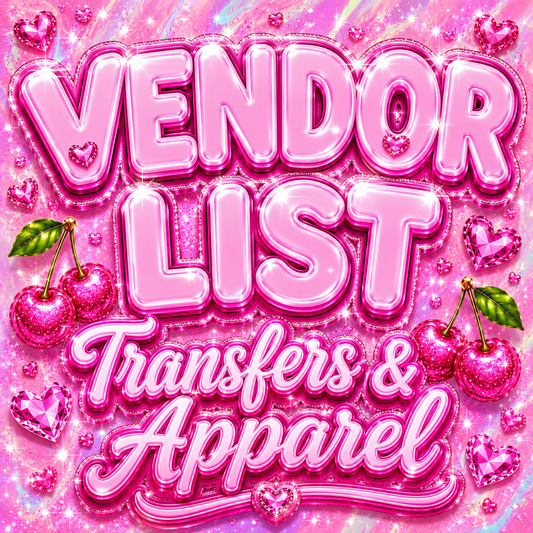 Vendor List- Transfers & Apparel