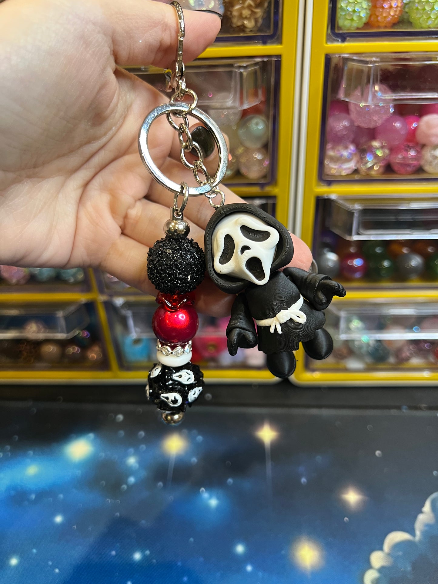 Ghost face keychain