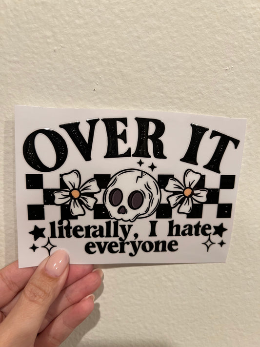 Hate everyone decal