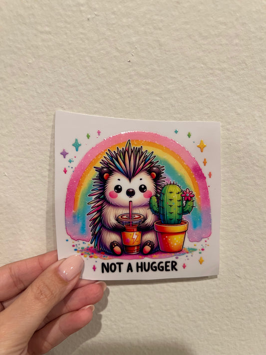 Not a hugger decal