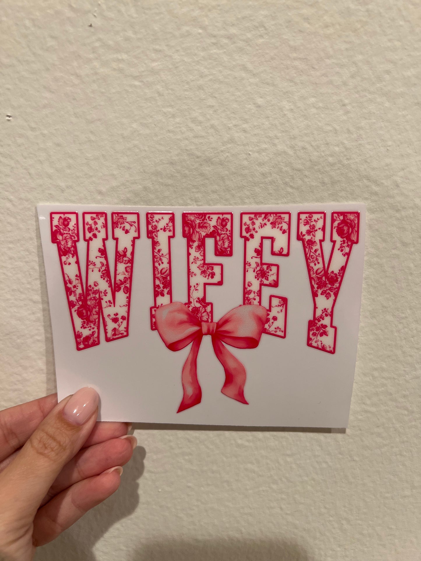 Wifey decal