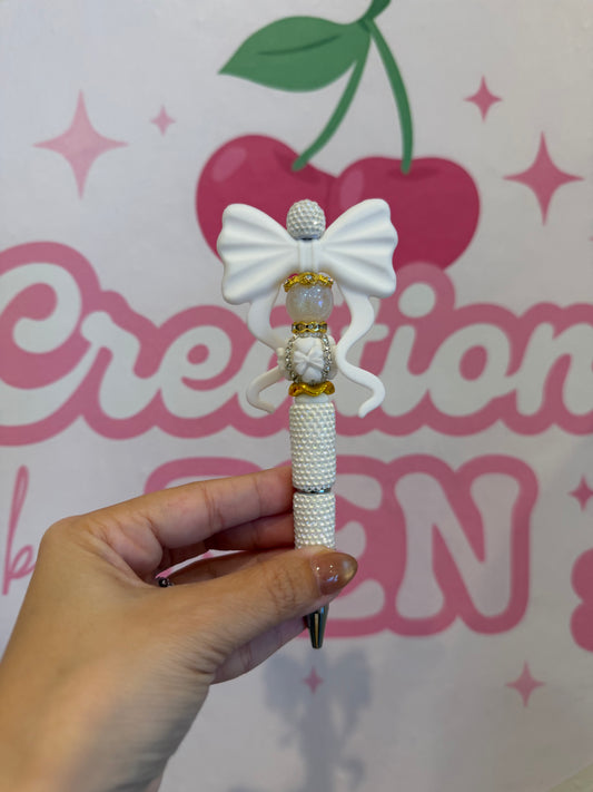 White gold bow