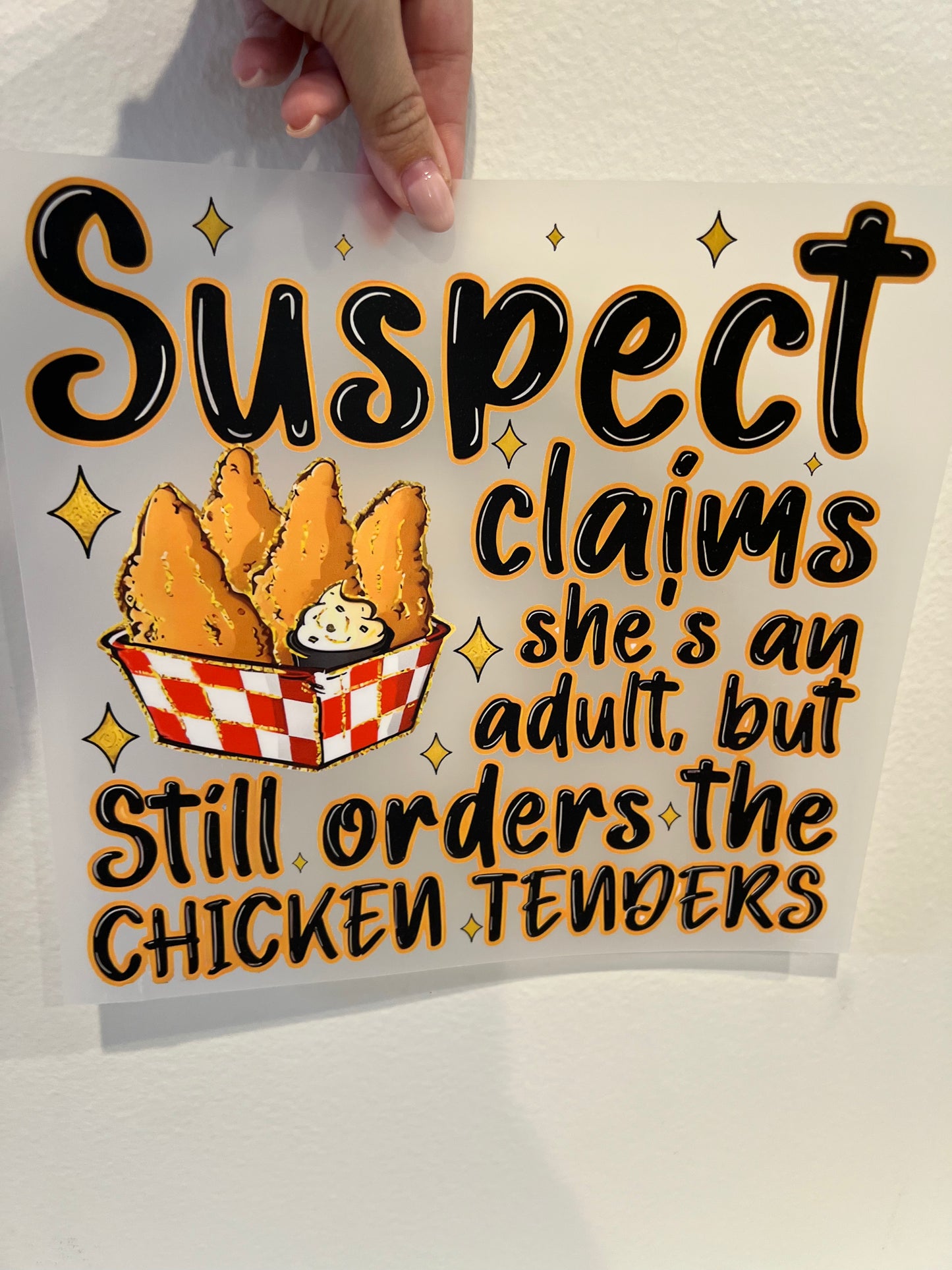 Suspect chicken tenders