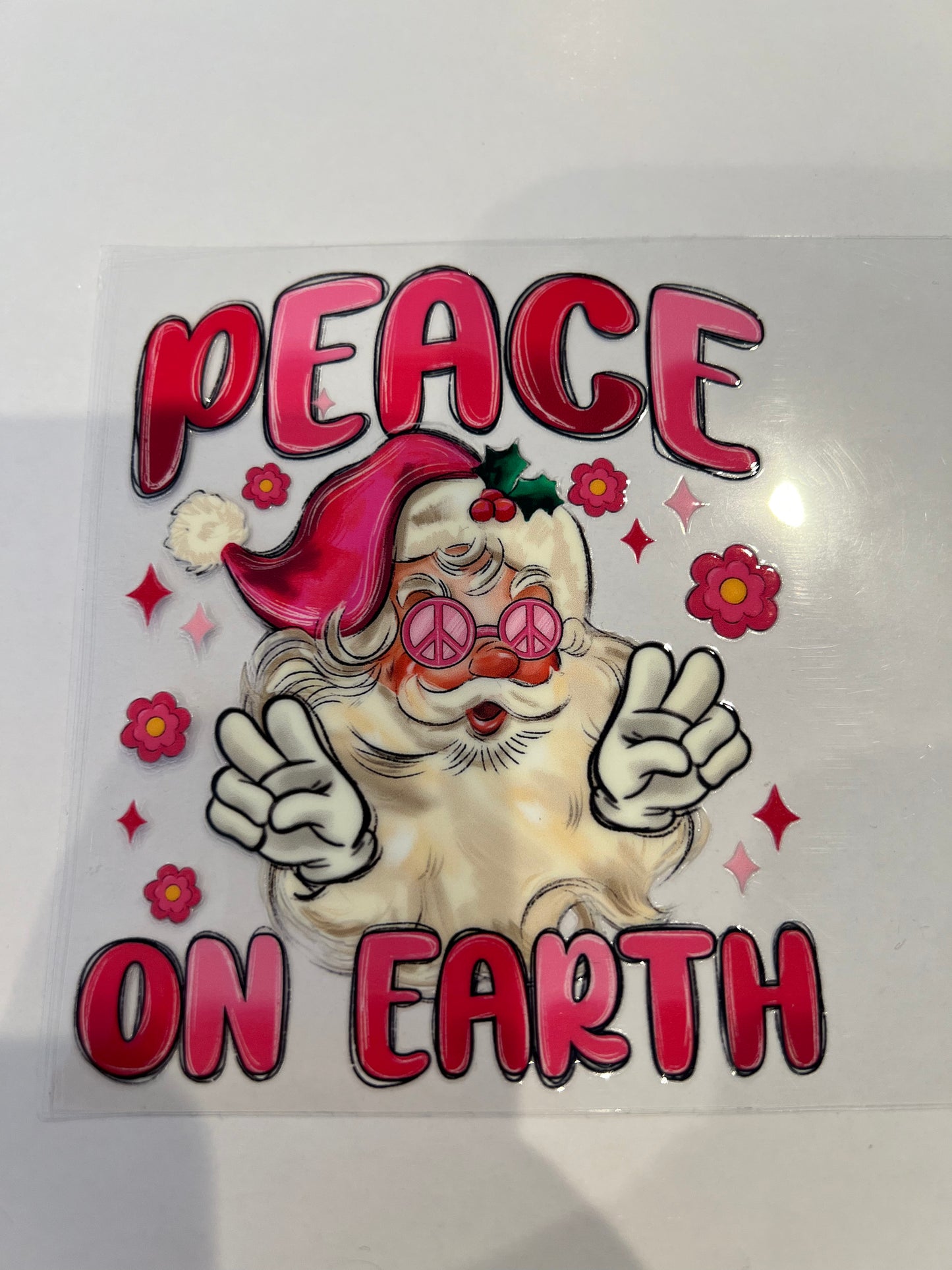 Peace Santa decal