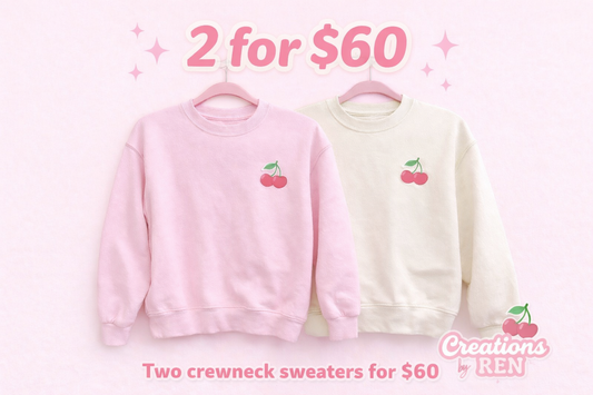 2 for $60 Crewneck Sweaters