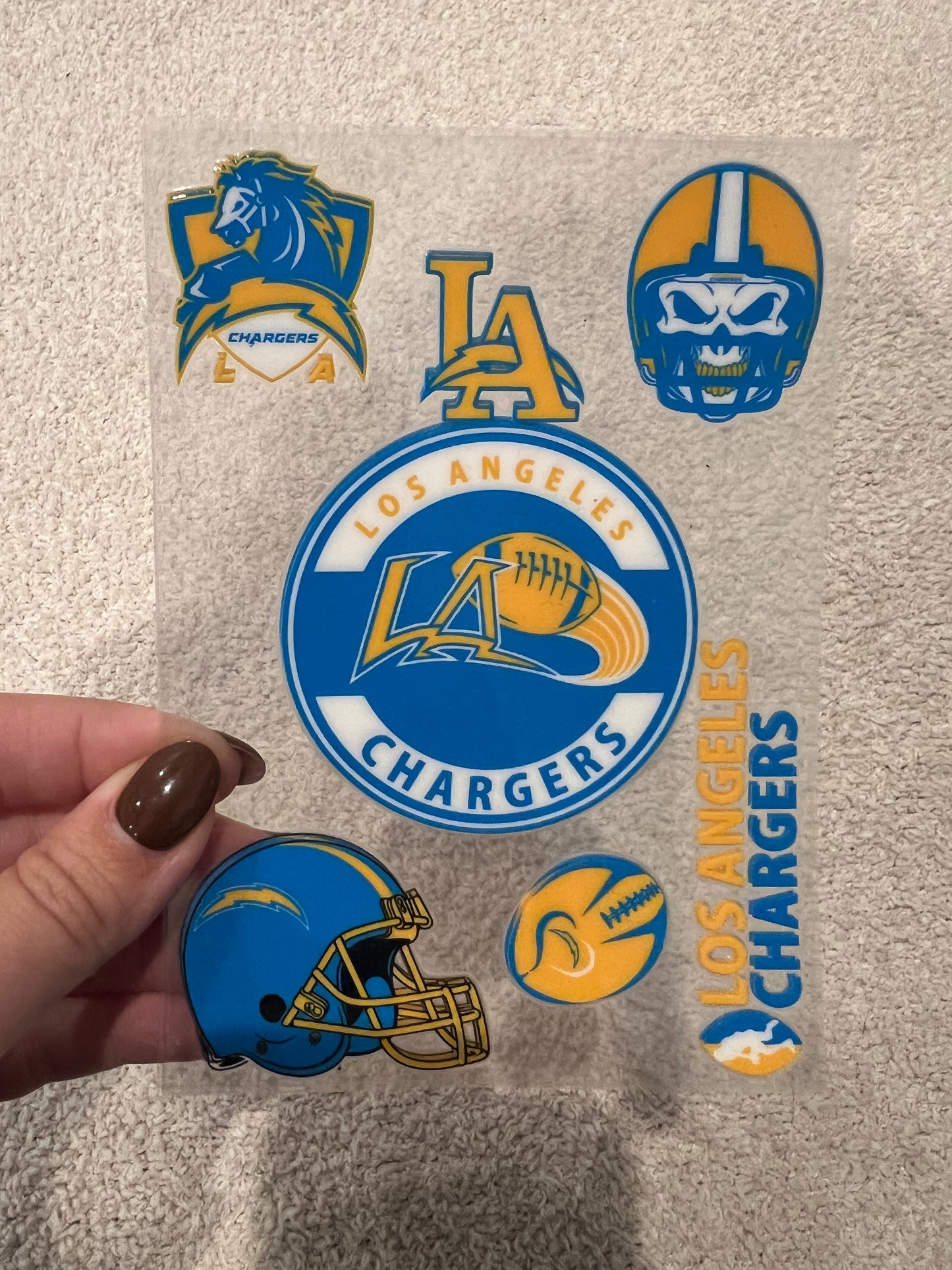 La chargers decal