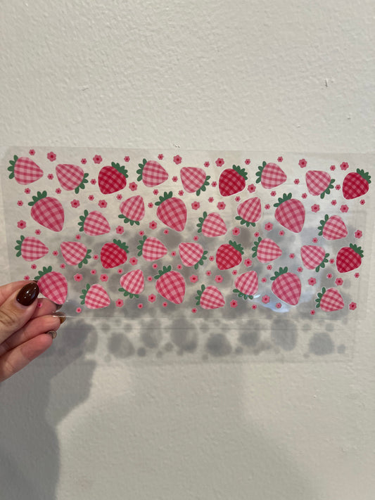 Gingham strawberry