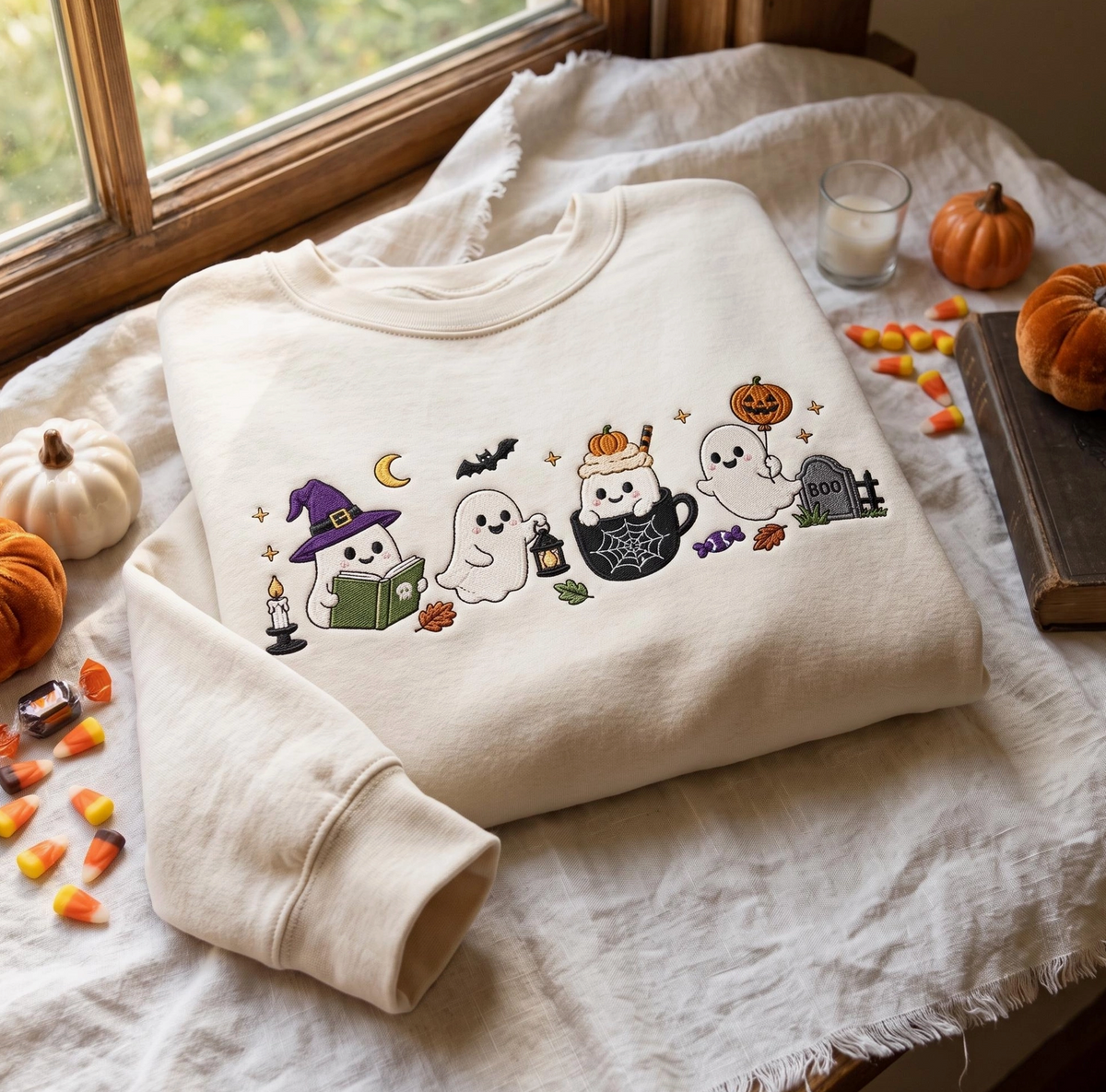 PREORDER Gildan Embroidered Sand Crewneck