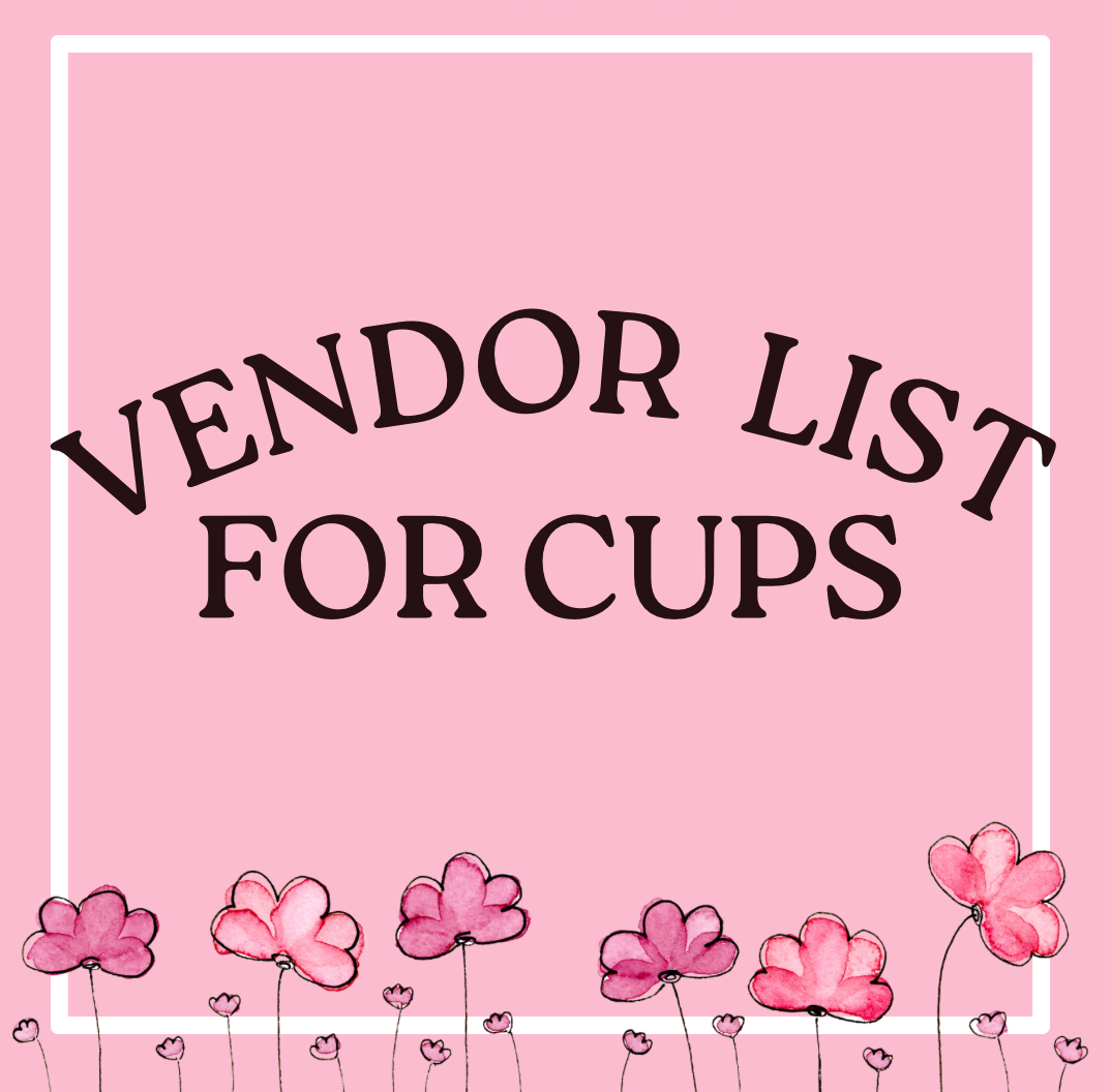 Vendor List- Cups